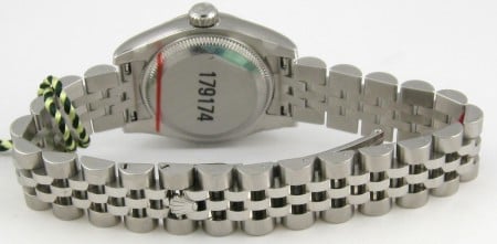 Rear / Band View of Ladies Datejust