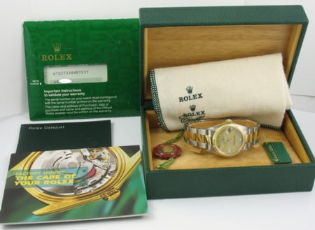 Box / Paper shot of Datejust Midsize 31MM