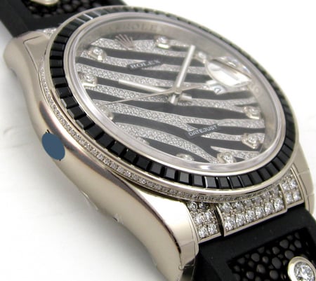 9' Side Shot of Datejust Royal Black