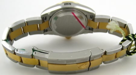 Rear / Band View of Ladies Datejust