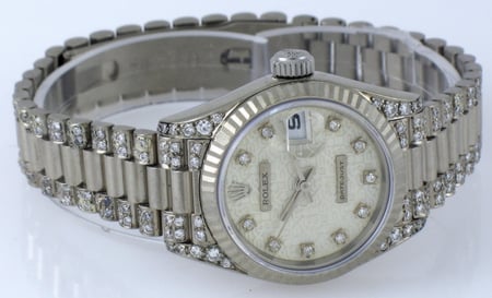 Front View of Ladies Datejust President