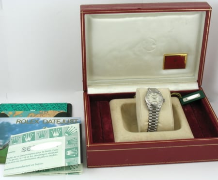 Box / Paper shot of Ladies Datejust President