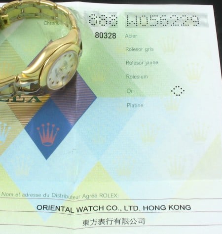 Paper shot of Ladies Masterpiece Datejust Pearlmaster