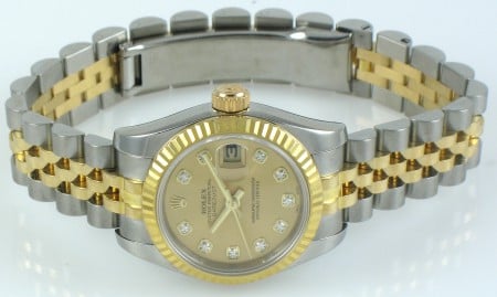 Front View of Ladies Datejust