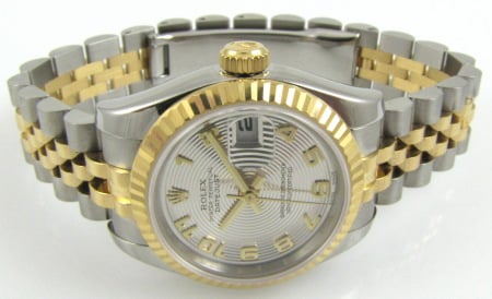 Front View of Ladies Datejust