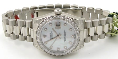 Front View of Midsize President Datejust