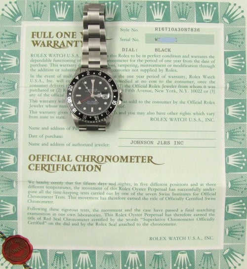 Paper shot of GMT-Master II