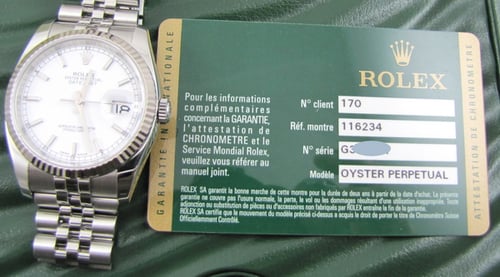 Paper shot of Datejust