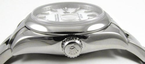 Crown Side Shot of Ladies Datejust