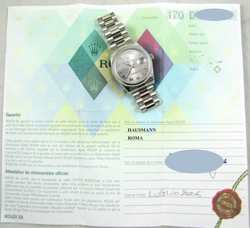 Paper shot of Day-Date President