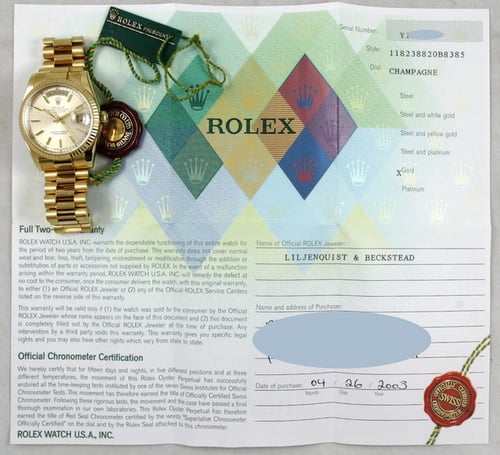 Paper shot of Day-Date President