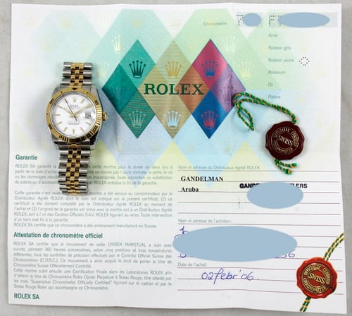 Paper shot of Datejust Turn-O-Graph 'Thunderbird'