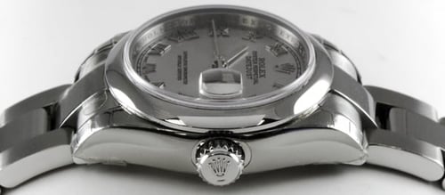 Crown Side Shot of Ladies Datejust