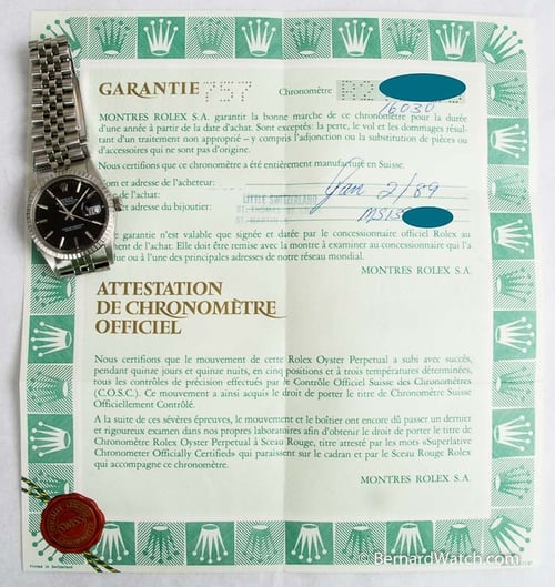 Paper shot of Datejust
