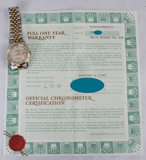 Paper shot of Datejust