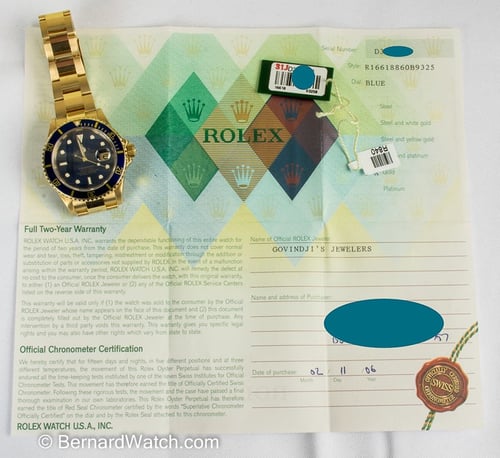 Paper shot of Submariner Date