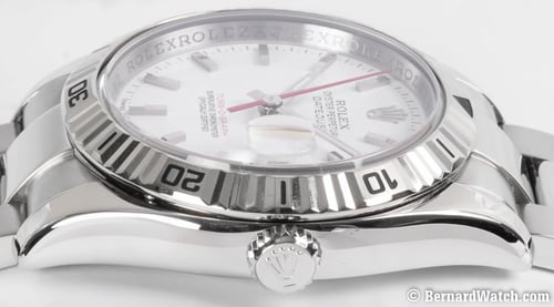 Crown Side Shot of Datejust Turn-O-Graph 'Thunderbird'