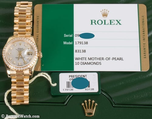 Paper shot of Ladies Datejust President