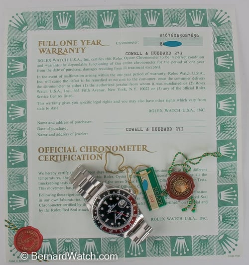Paper shot of GMT-Master II 'Fat Lady'