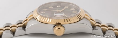 Crown Side Shot of Ladies Datejust