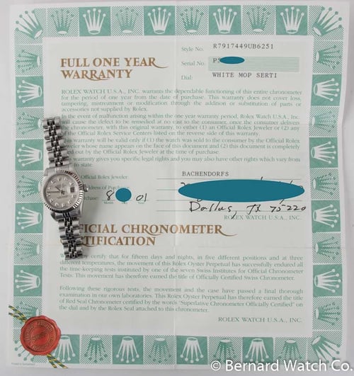 Paper shot of Ladies Datejust