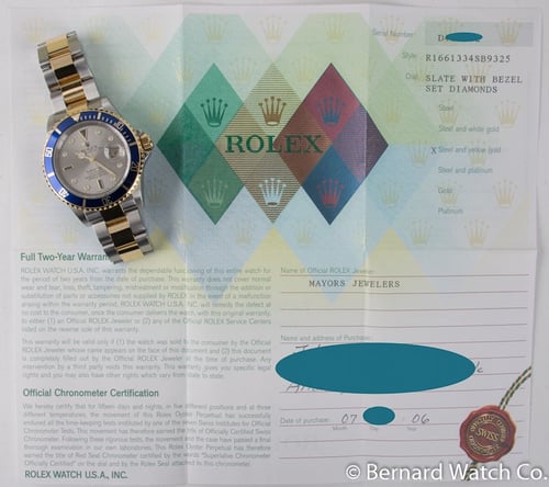 Paper shot of Submariner Date 'Serti'