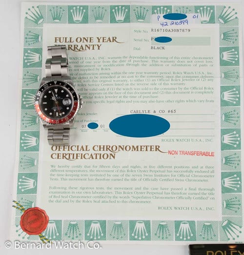 Paper shot of GMT-Master II 'Coke'