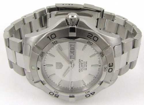 Front View of Aquaracer Day-Date