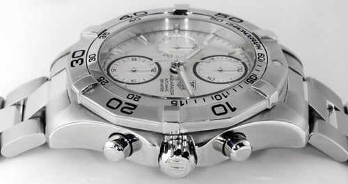 Crown Side Shot of Aquaracer Chronograph