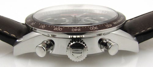 Crown Side Shot of Carrera Chronograph
