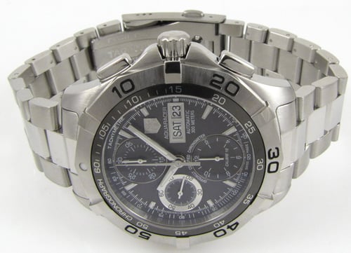Front View of Aquaracer Chronograph Day-Date Chronometer