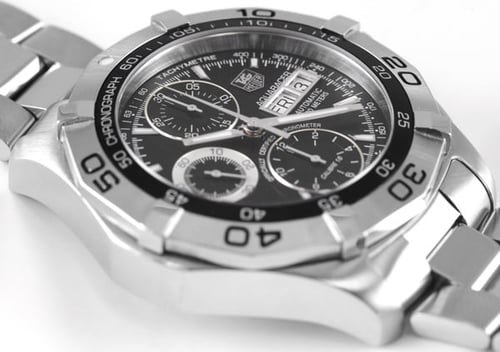 9' Side Shot of Aquaracer Chronograph Day-Date Chronometer