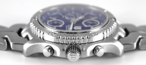 Crown Side Shot of Link Chronograph