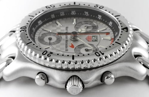 Crown Side Shot of SEL Chrono 'West McLaren Mercedes 98'