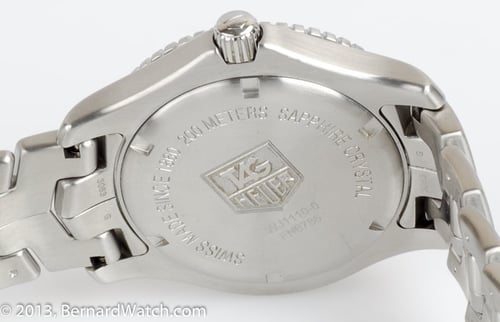 Caseback of Link Diver