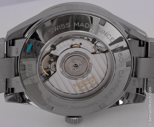 Caseback of Carrera Calibre 6