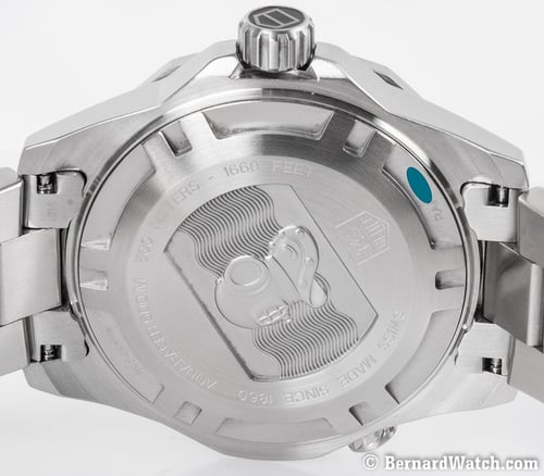 Caseback of Aquaracer 500M