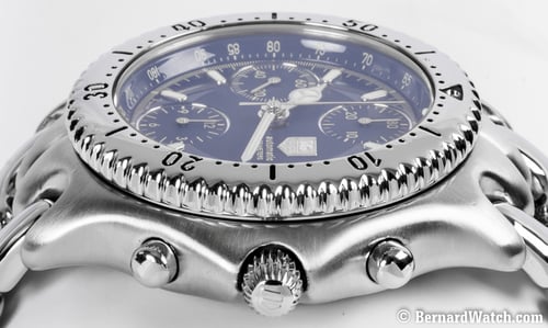 Crown Side Shot of SEL Chronograph