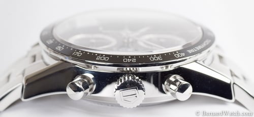 Crown Side Shot of Carrera Chronograph