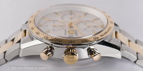 Crown Side Shot of Carrera Chronograph