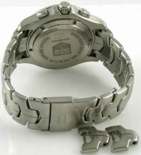 Rear / Band View of Link Chronograph