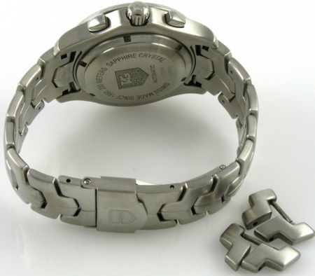 Rear / Band View of Link Chronograph