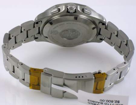 Rear / Band View of Aquaracer Calibre S Regatta