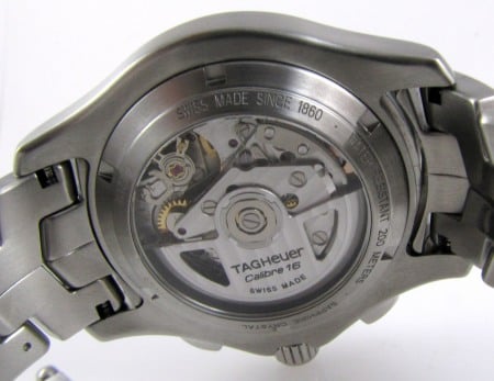 Caseback of Link Chronograph