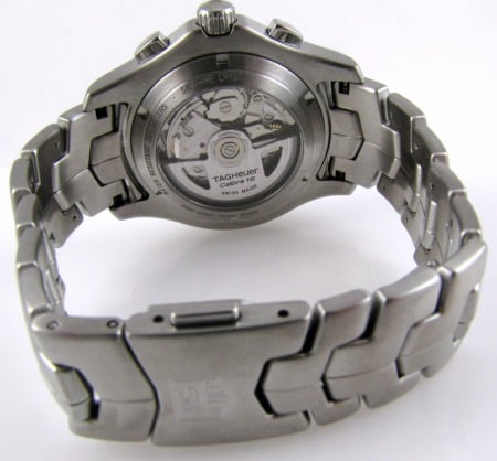 Rear / Band View of Link Chronograph