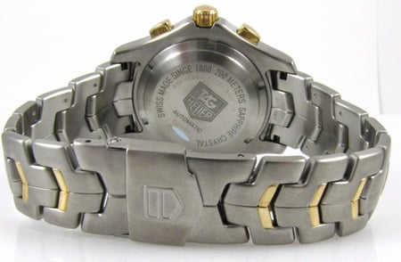 Rear / Band View of Link Chronograph
