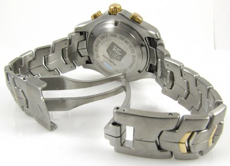 Open Clasp Shot of Link Chronograph