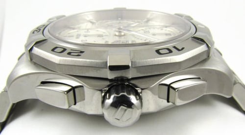 Crown Side Shot of Aquaracer Chronograph