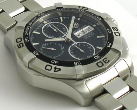 9' Side Shot of Aquaracer Chronograph Day-Date