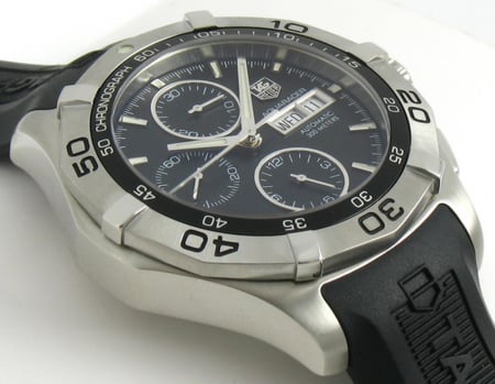 9' Side Shot of Aquaracer Chronograph Day-Date